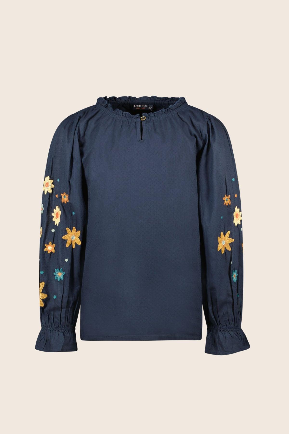 LikeFLO Blouse Carmen Navy - LikeFlo