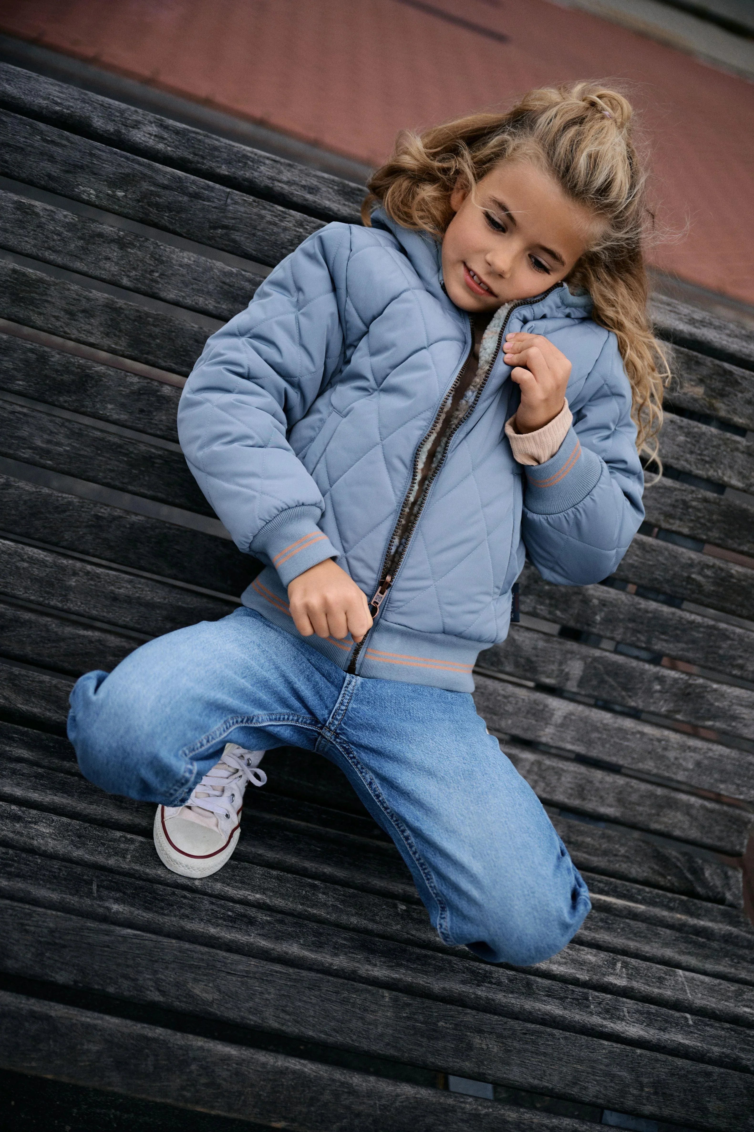 Bomby Reversible Teddy Winterjas - NoNo Kidswear