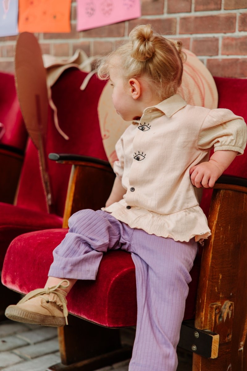 Charlie The New Chapter rib pants lila - The New Chapter Store