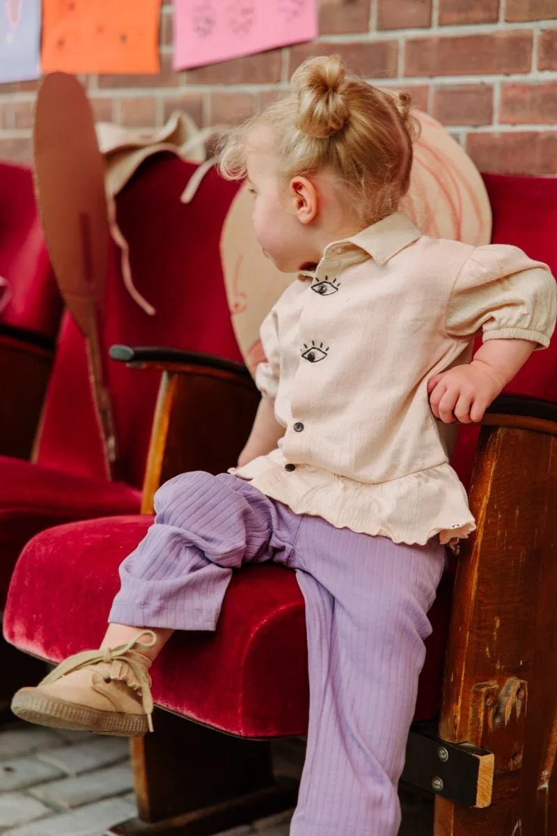 Charlie The New Chapter rib pants lila - The New Chapter Store