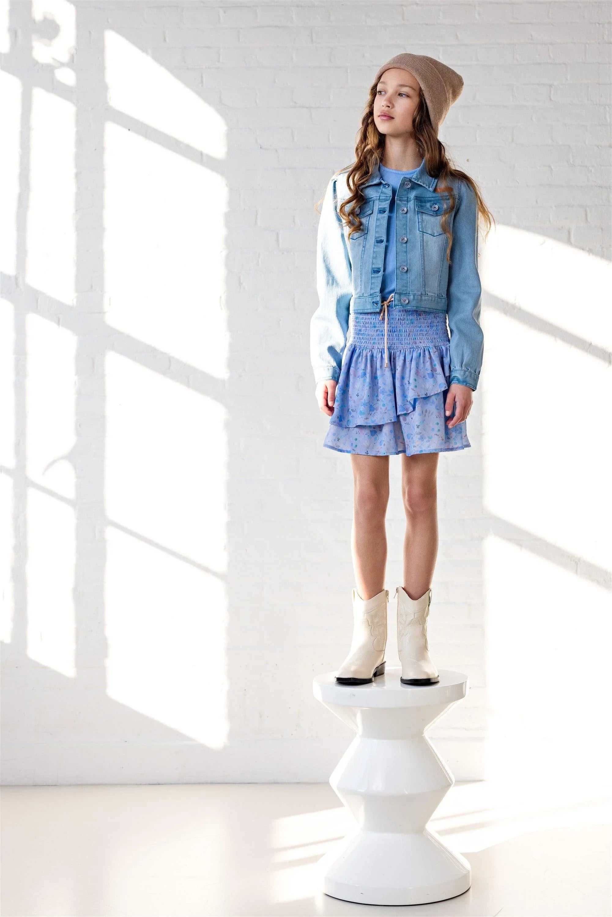 Dove Denim Jasje Blauw - NoNo Kidswear