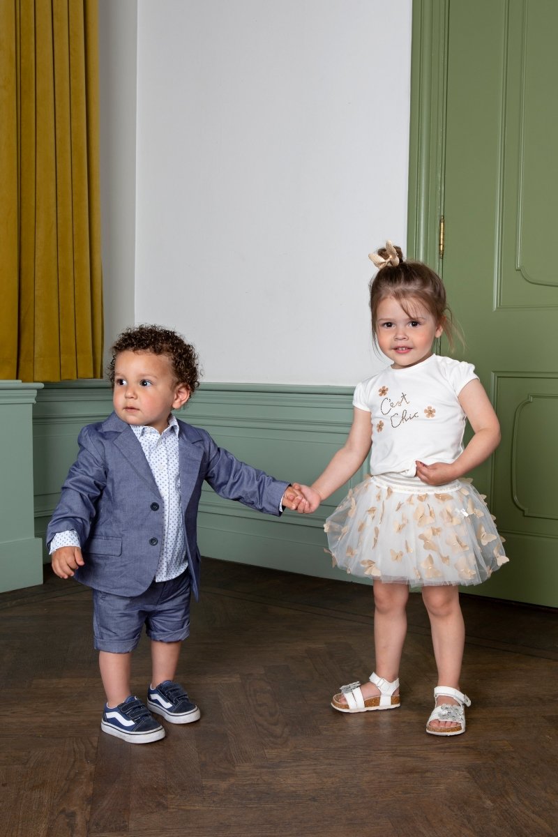 GARÇON baby chambray short - Le Chic Fashion