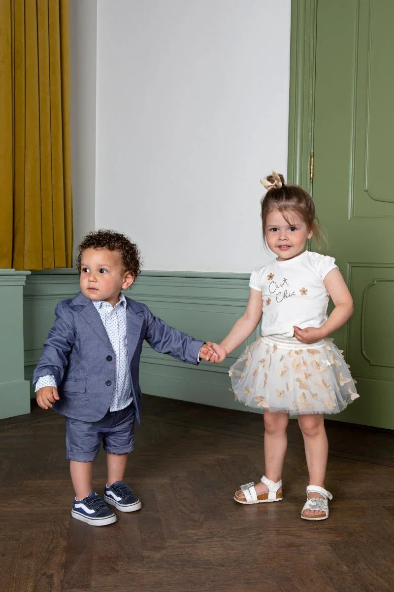 GARÇON baby chambray short - Le Chic Fashion