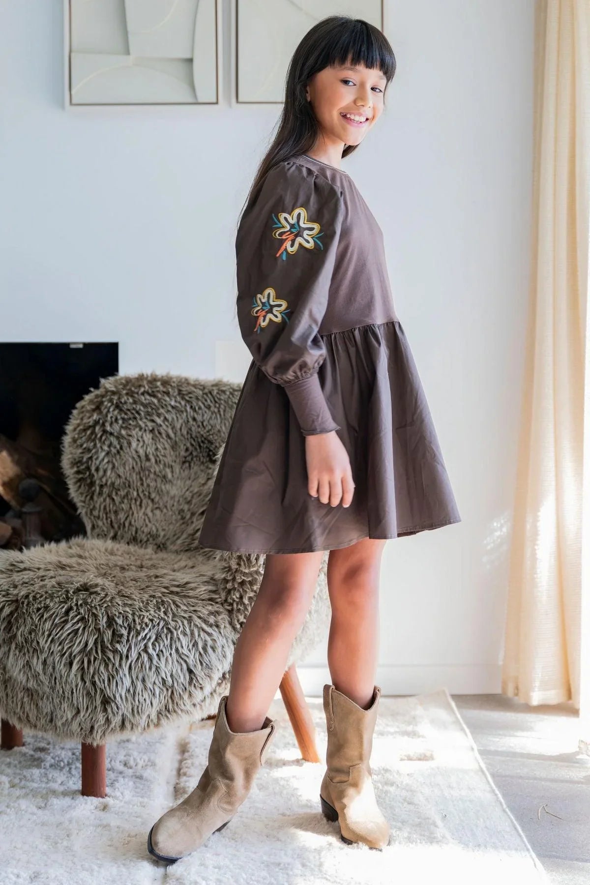 LikeFLO Dress Minthe Choco - LikeFlo