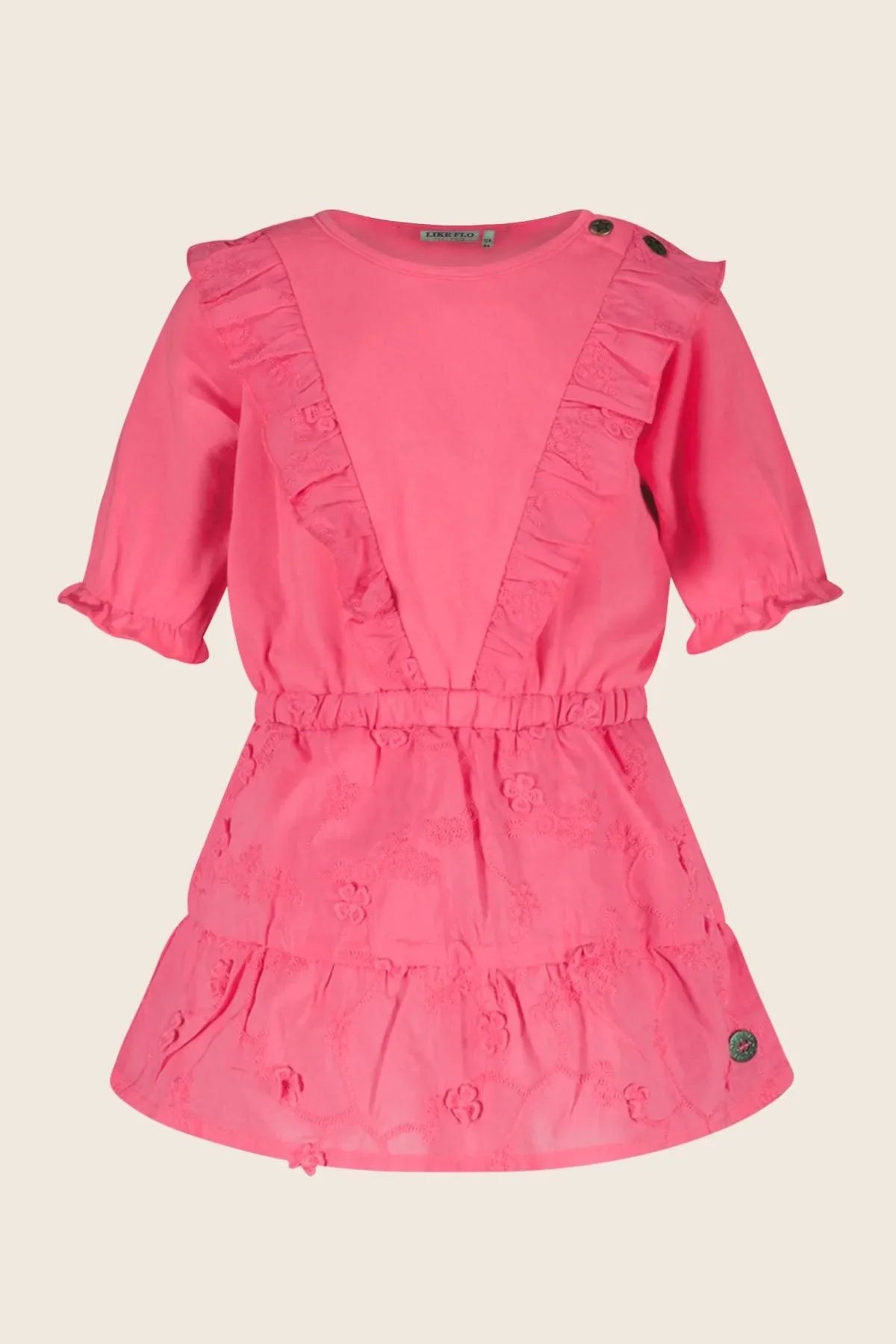 LikeFLO Dress Trijntje Metallic Pink - LikeFlo