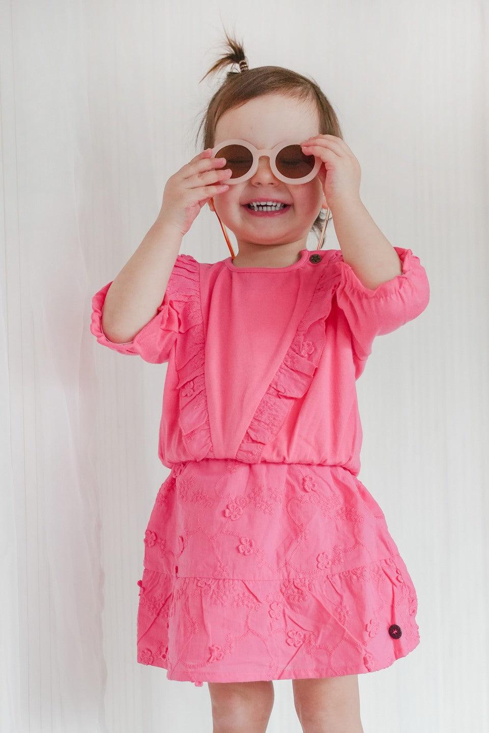 LikeFLO Dress Trijntje Metallic Pink - LikeFlo