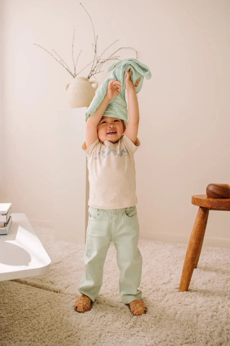 Elyh pants green denim - The New Chapter Store