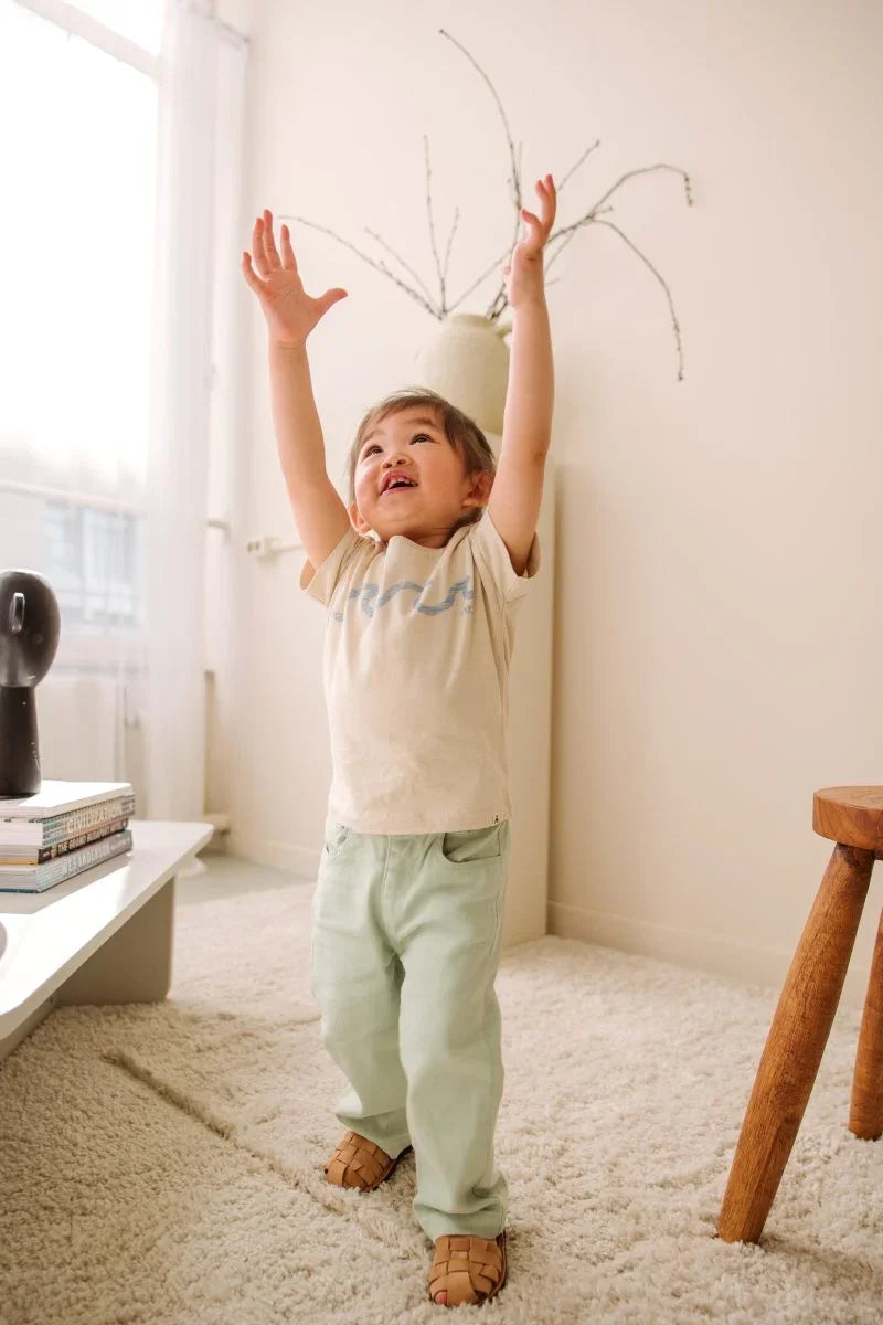 Elyh pants green denim - The New Chapter Store