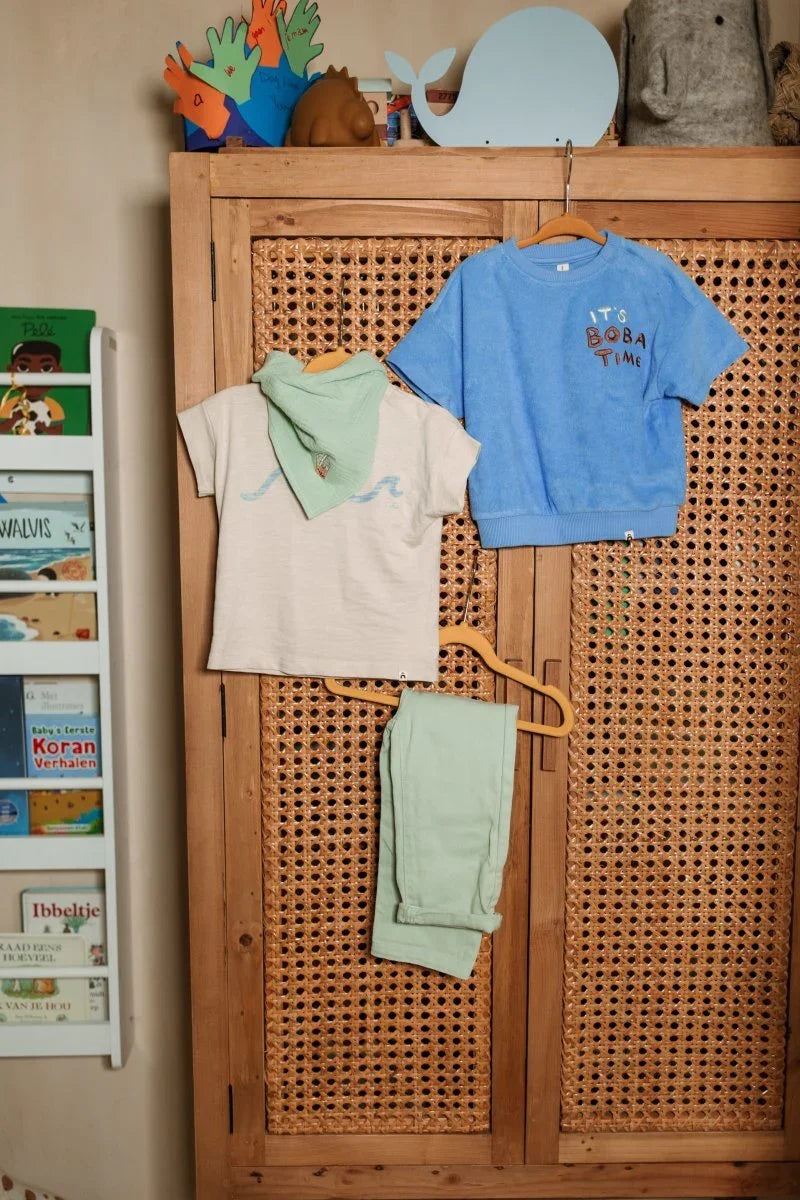 Elyh pants green denim - The New Chapter Store