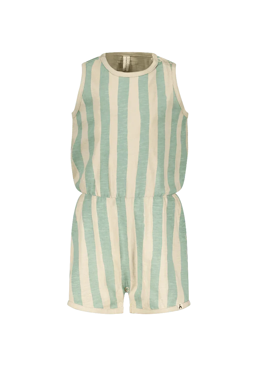 Freddie jumpsuit green stripe - The New Chapter Store