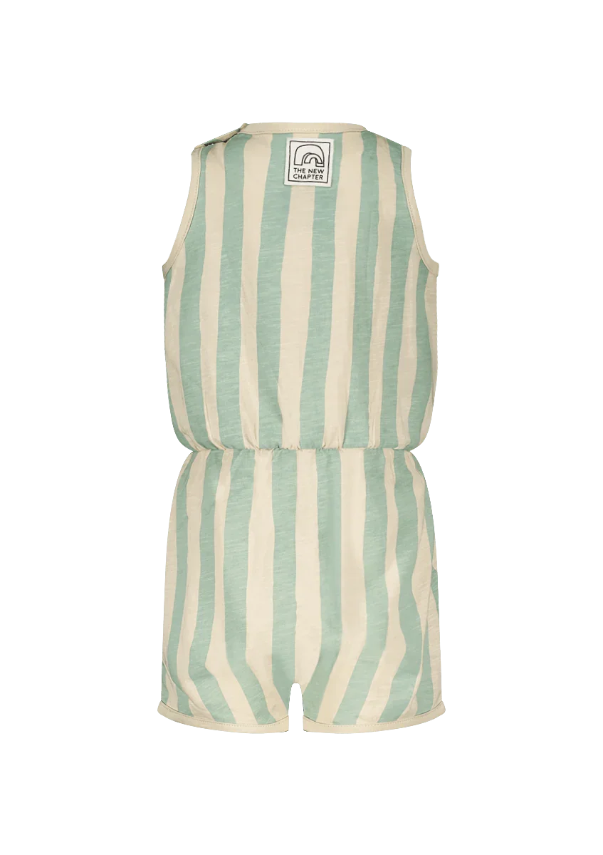 Freddie jumpsuit green stripe - The New Chapter Store