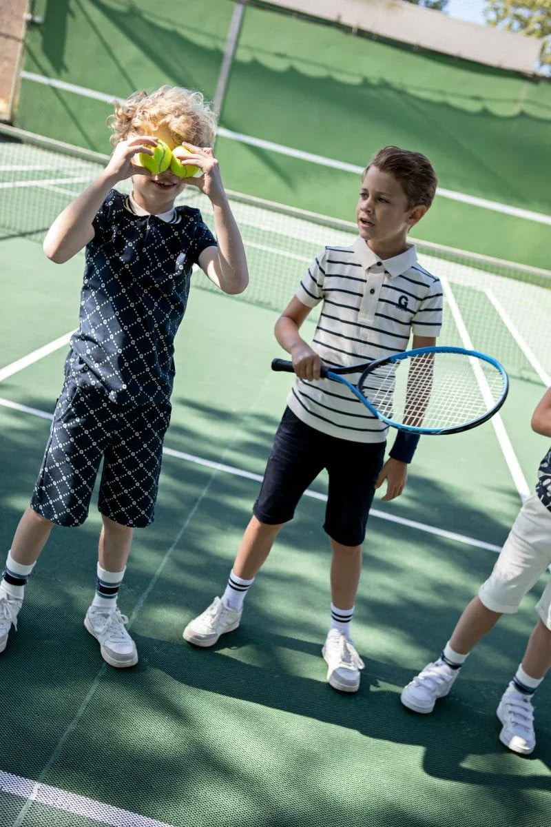 GARÇON AOP baby logo sweat short - Le Chic Fashion