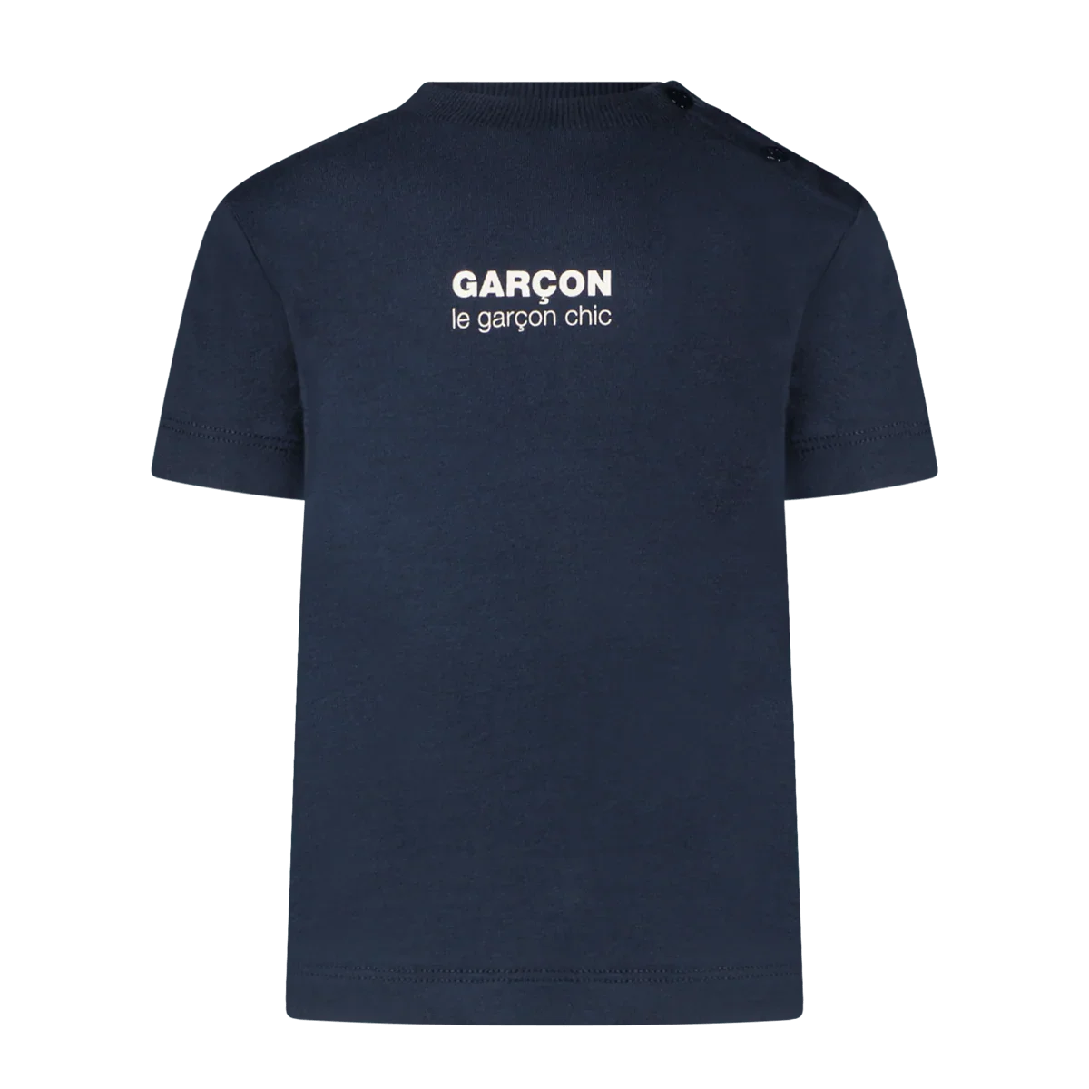 GARÇON baby logo T-shirt navy - Le Chic Fashion
