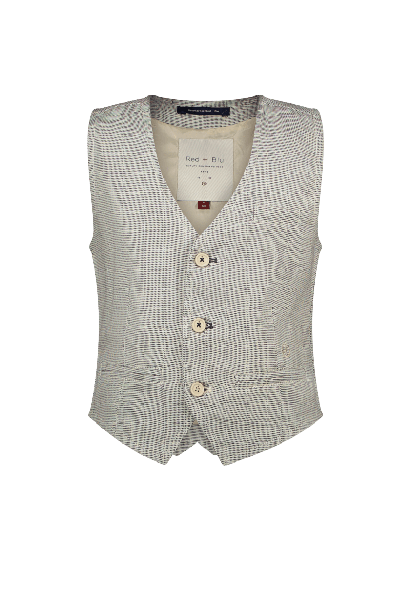 Gillis Gilet gemeleerd blauw -Gilets - Red+Blu