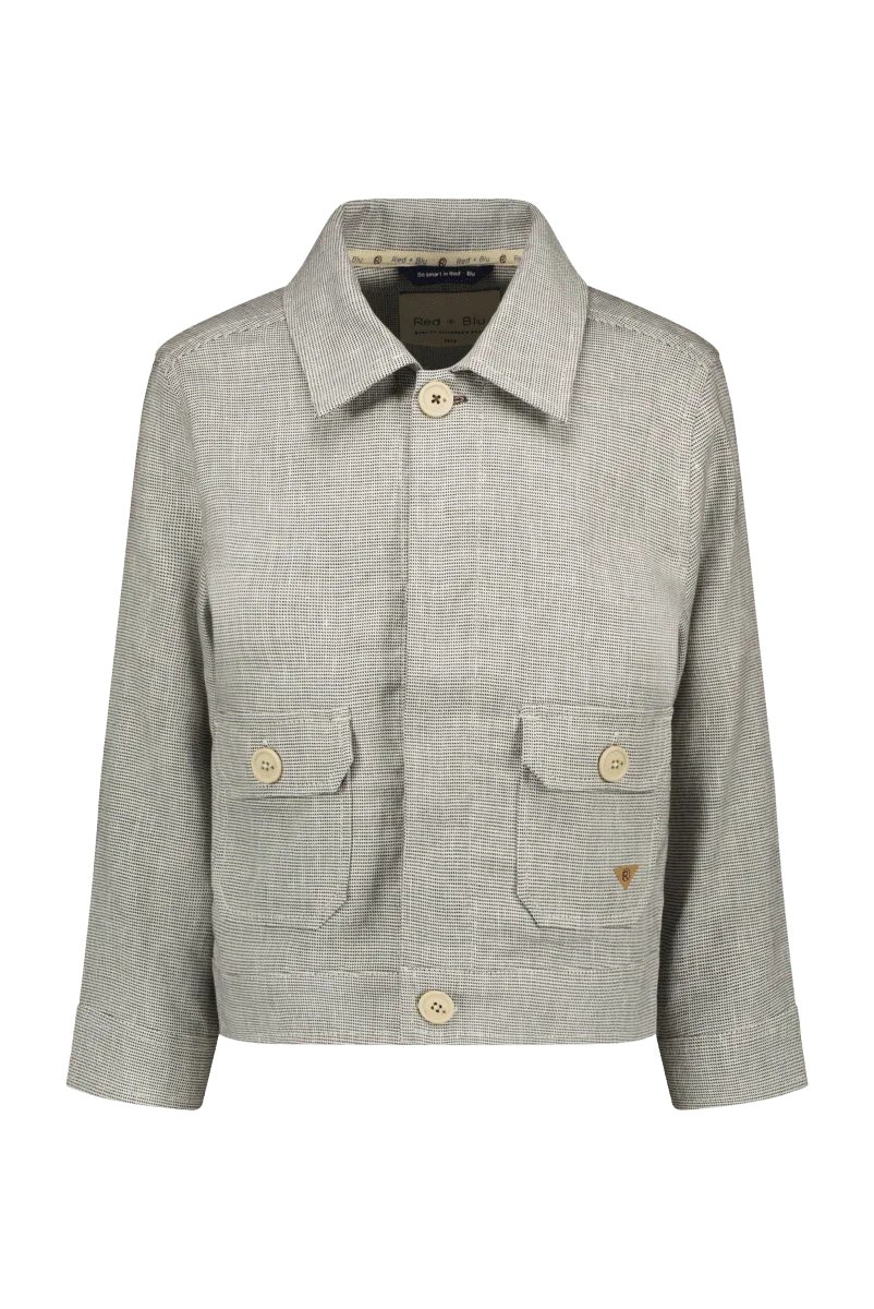 Job jacket gemeleerd navy -Jackets - Red+Blu