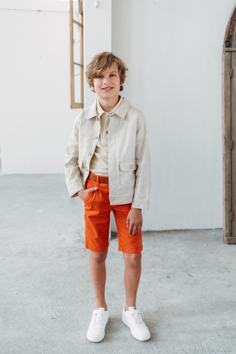 Job jacket gemeleerd zand -Jackets - Red+Blu