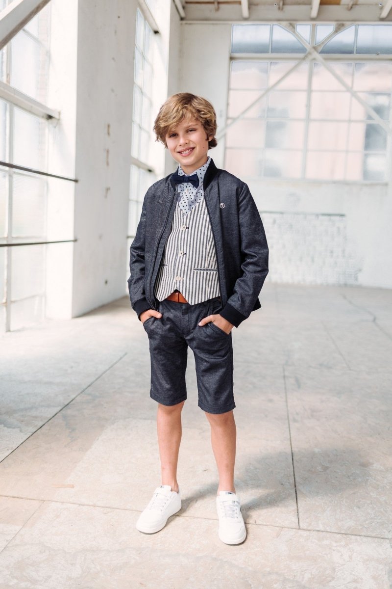 Joshua Bomber indigo -Jackets - Red+Blu