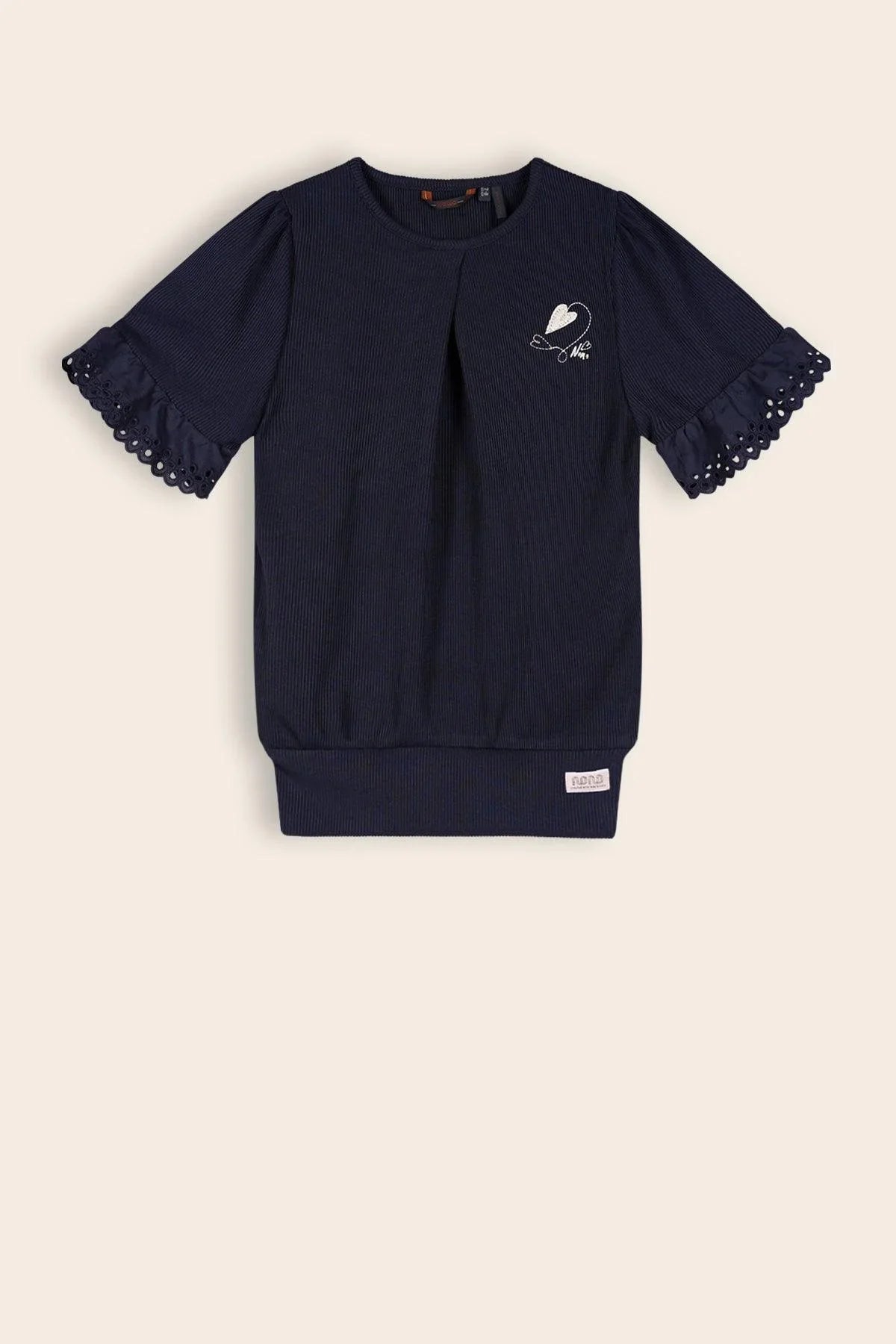 Kaby Rib Top Navy Blazer - NoNo Kidswear