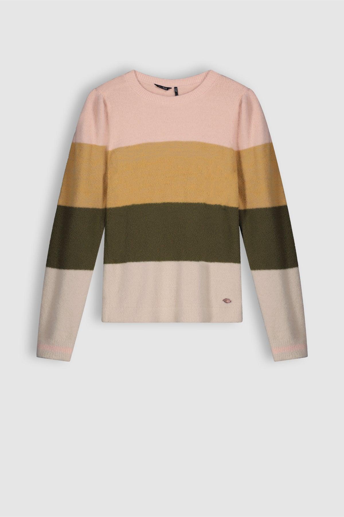 Kamilla Zacht Gebreide Gestreepte Trui - NoNo Kidswear