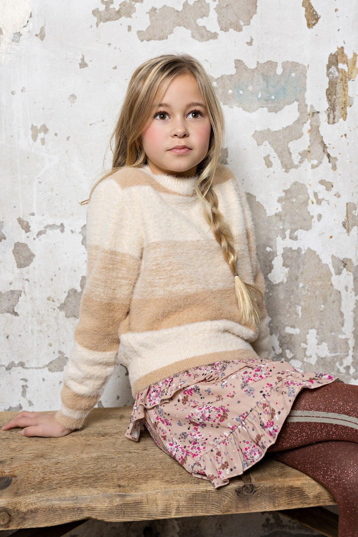 Ketan Gestreepte Gebreide Zachte Trui - NoNo Kidswear