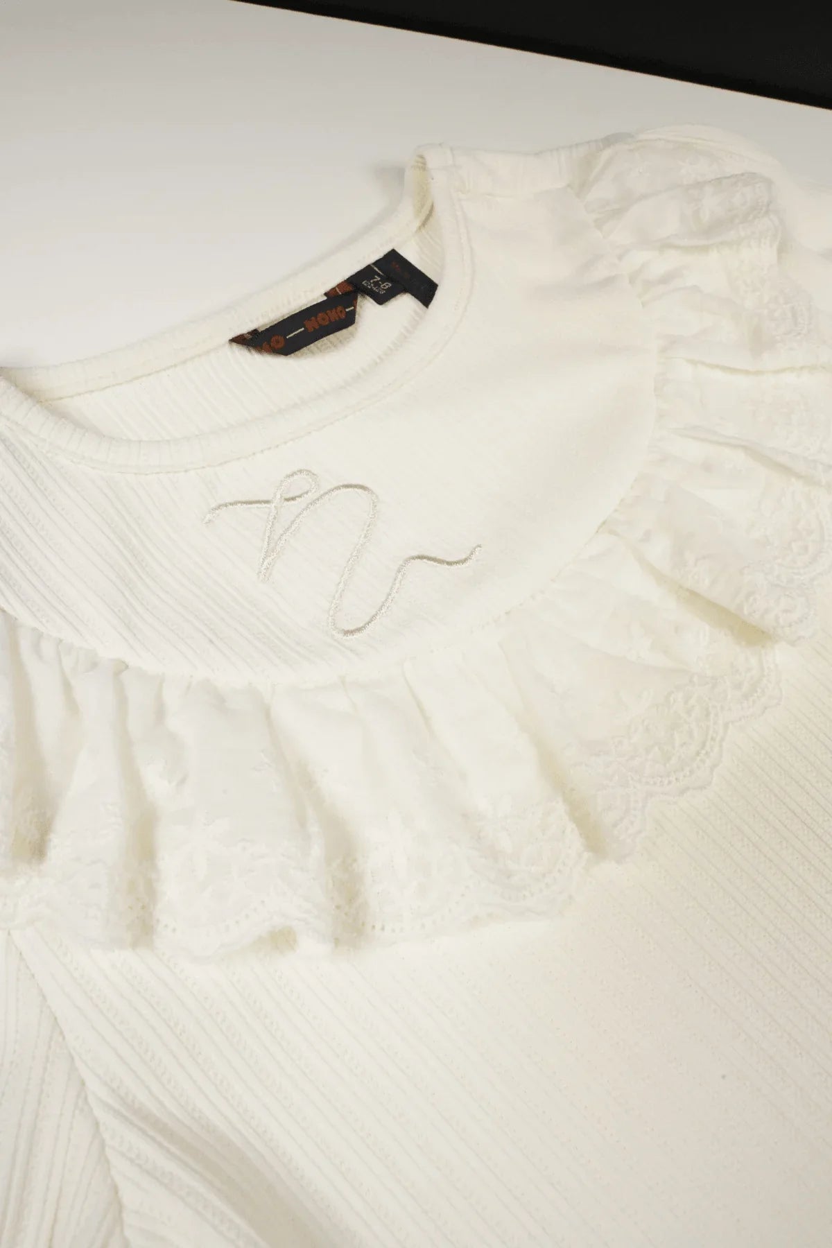 Kilian Pointelle Rib Jersey Top - NoNo Kidswear