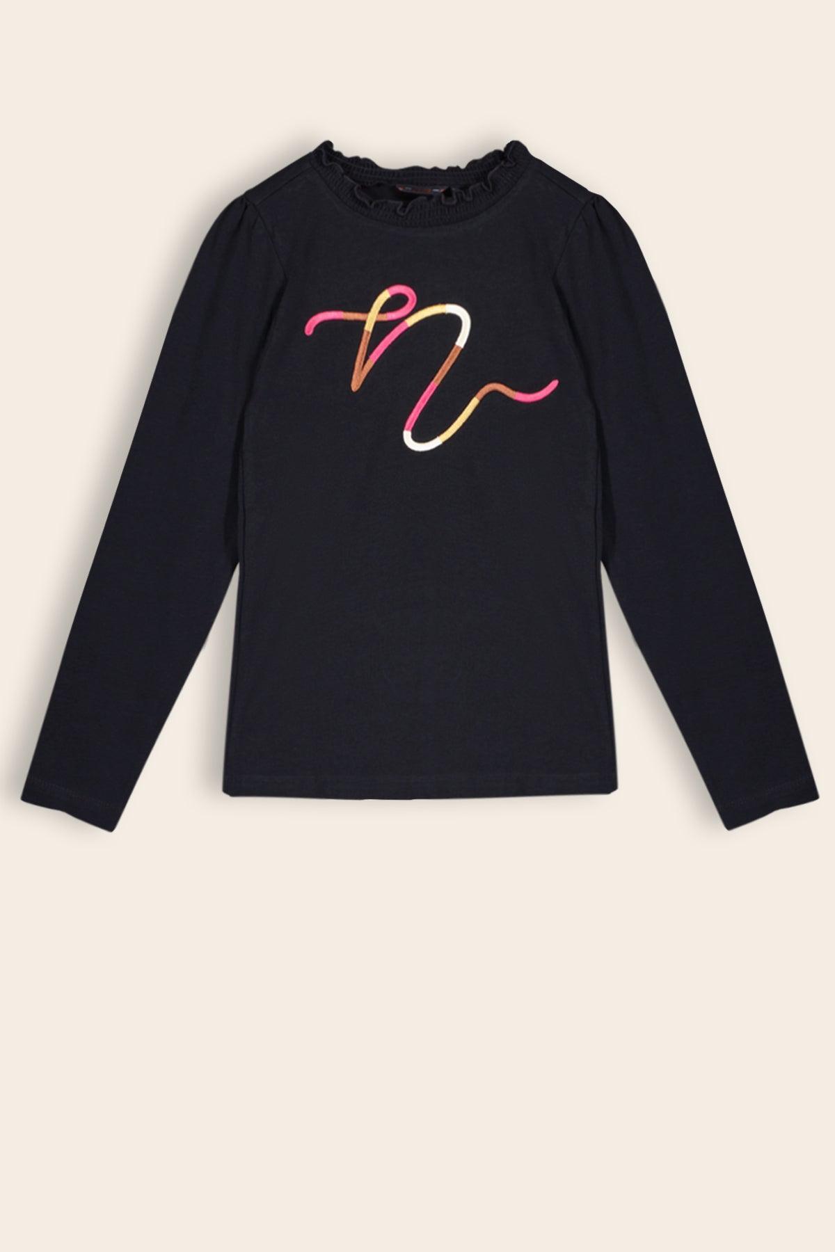 Kilias Tshirt Kleurrijk N Borduursel - NoNo Kidswear