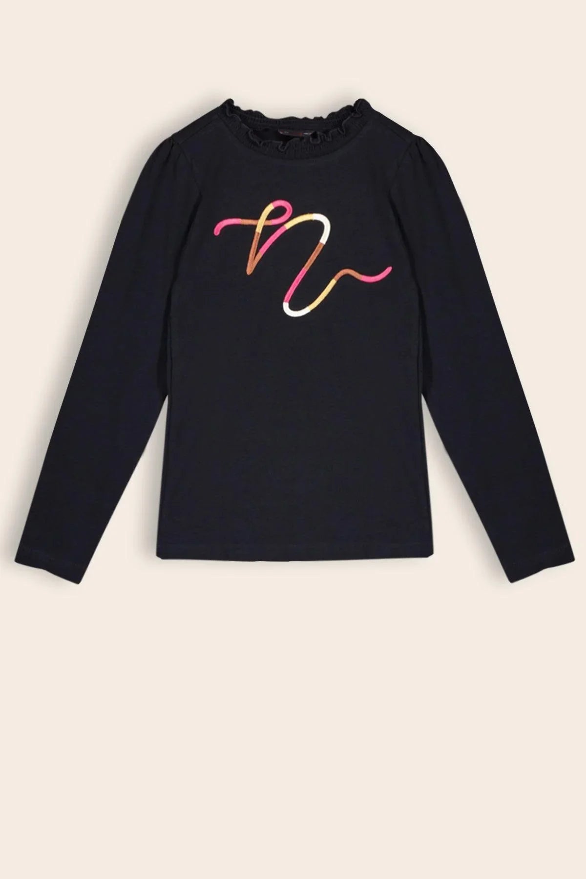 Kilias Tshirt Kleurrijk N Borduursel - NoNo Kidswear