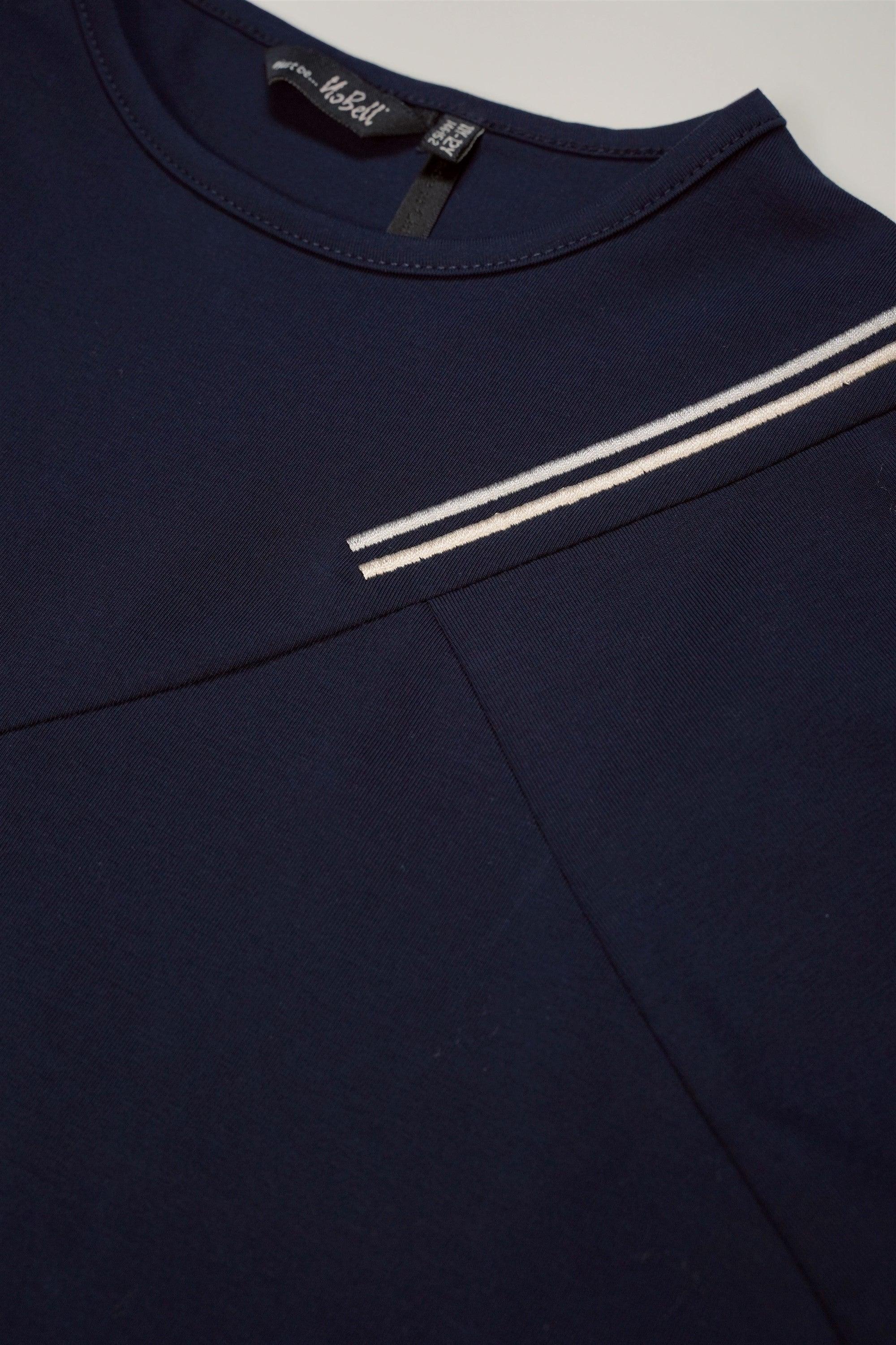 Koala Tshirt VShape Detail Navy Blazer - NoNo Kidswear