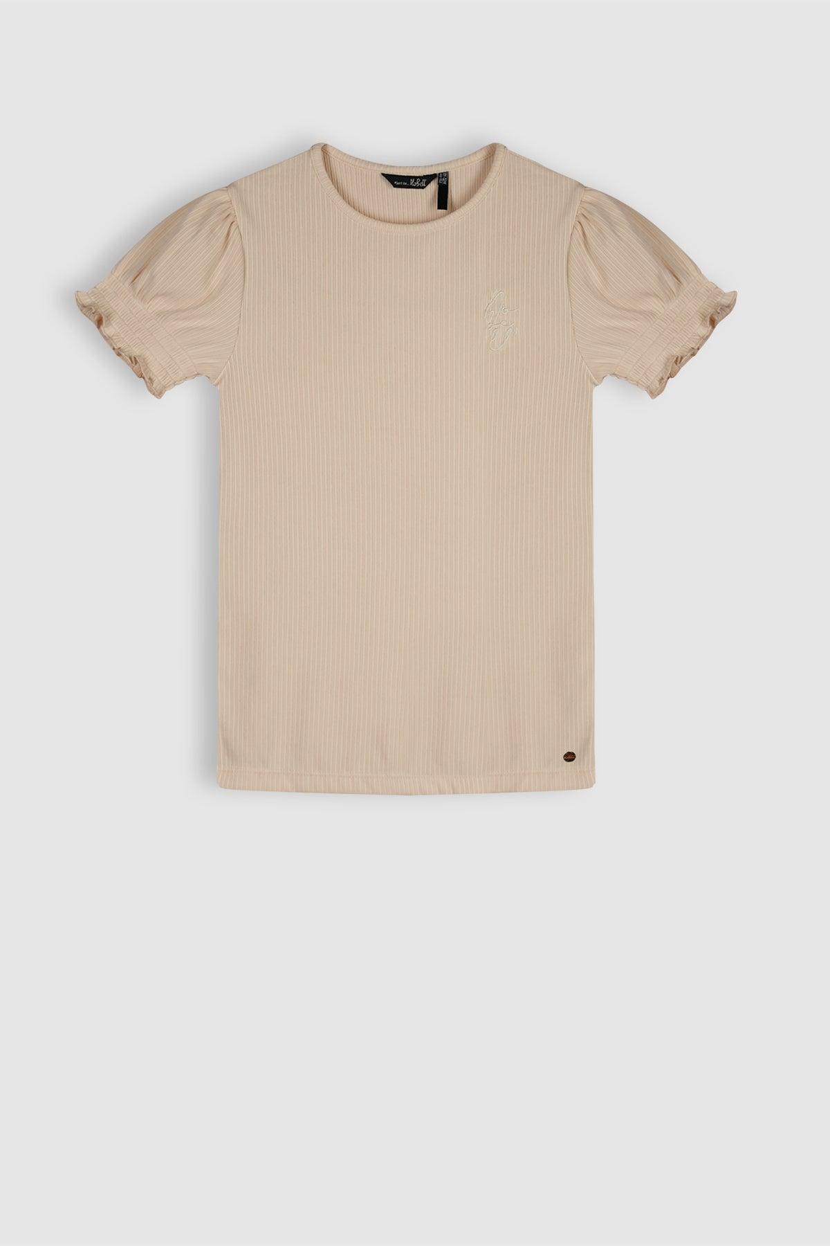 Kooka Rib Jersey Tshirt Champagne - NoNo Kidswear