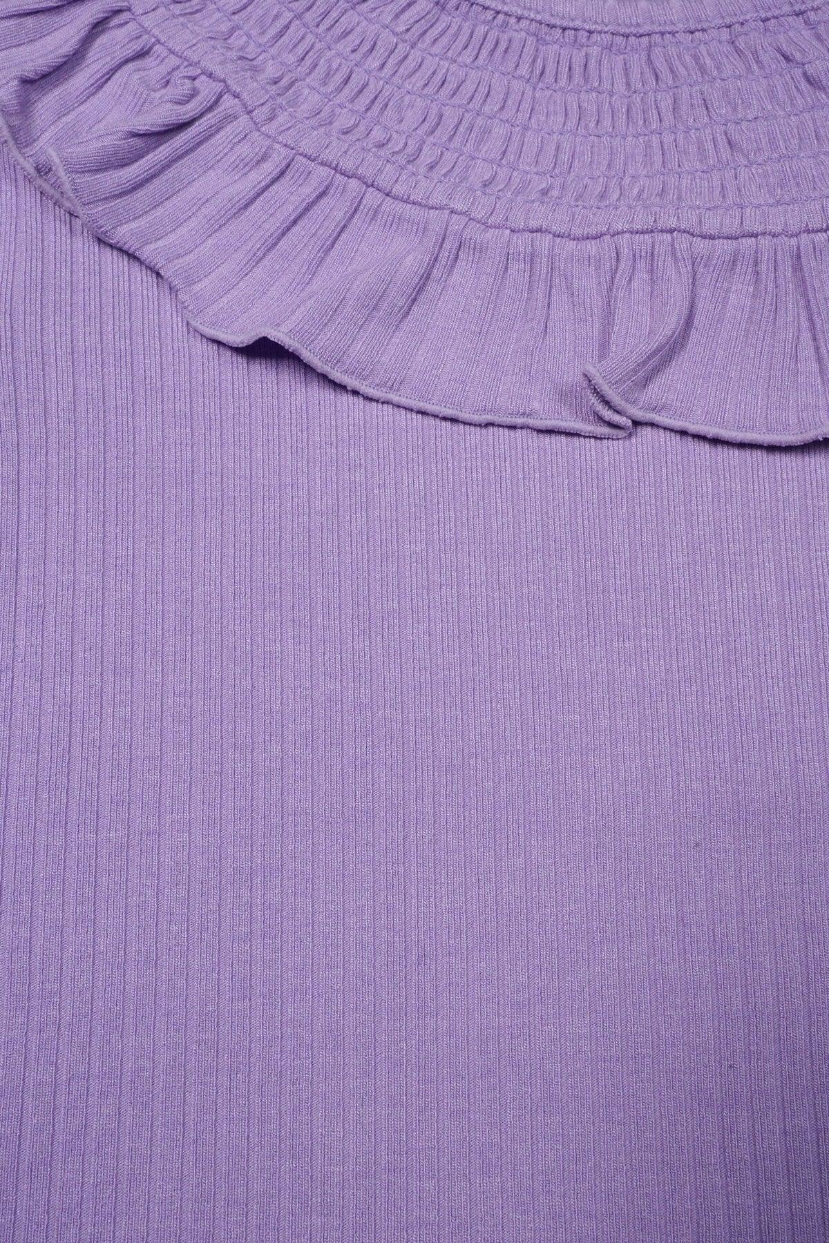 Kris Rib Jersey T-shirt Ruches en Smock - NoNo Kidswear