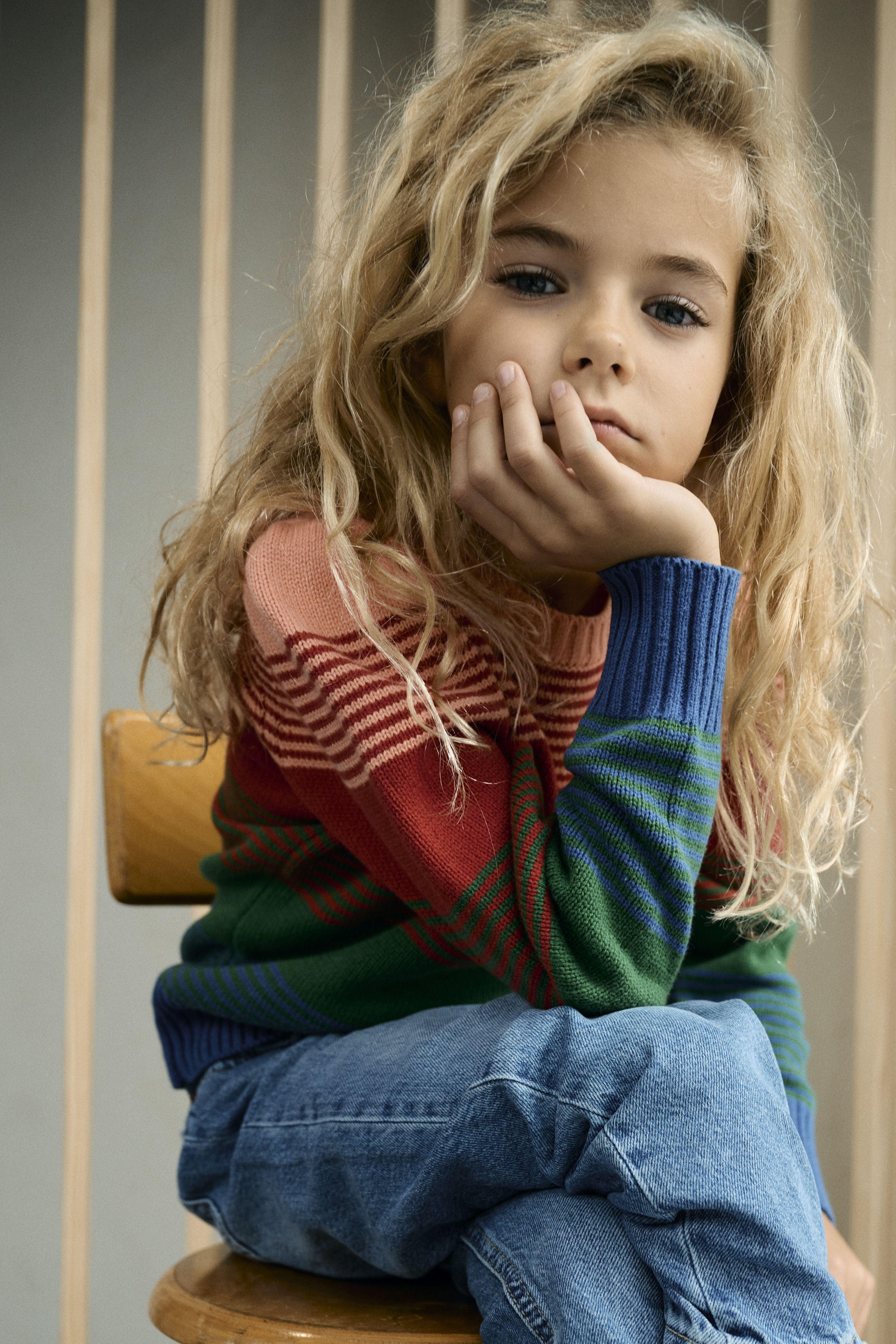 Kyra Gestreepte Gebreide Trui - NoNo Kidswear