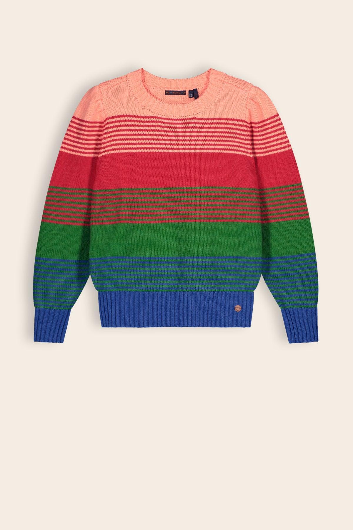 Kyra Gestreepte Gebreide Trui - NoNo Kidswear