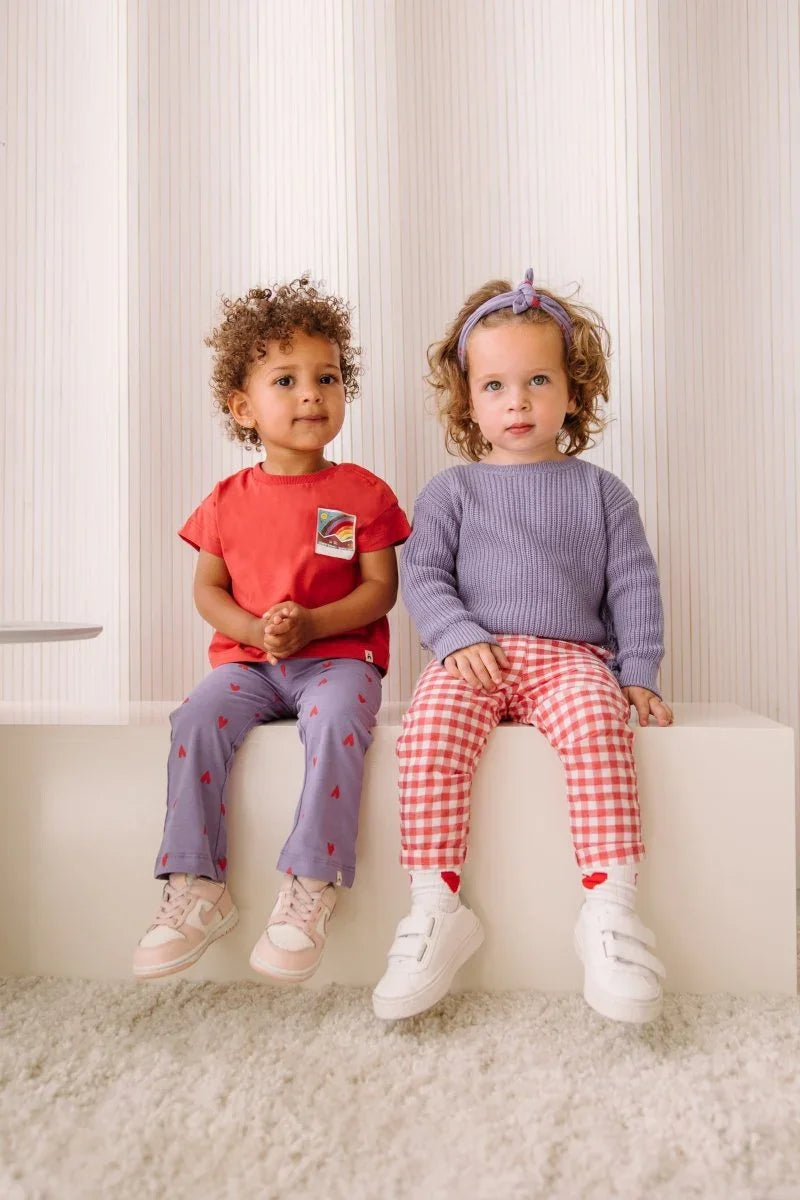 Luka pants red check - The New Chapter Store