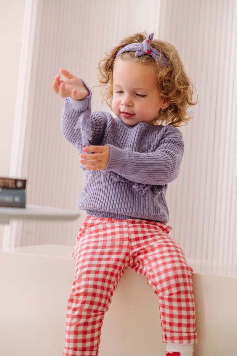 Luka pants red check - The New Chapter Store