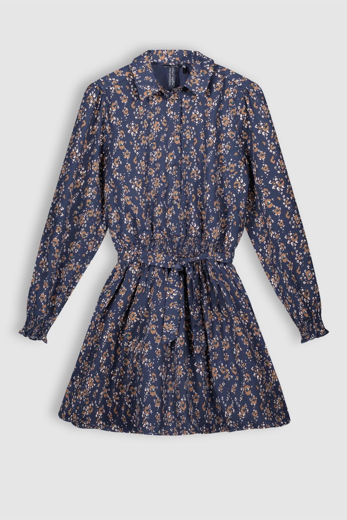 Maja Geprinte Blouse Jurk - NoNo Kidswear