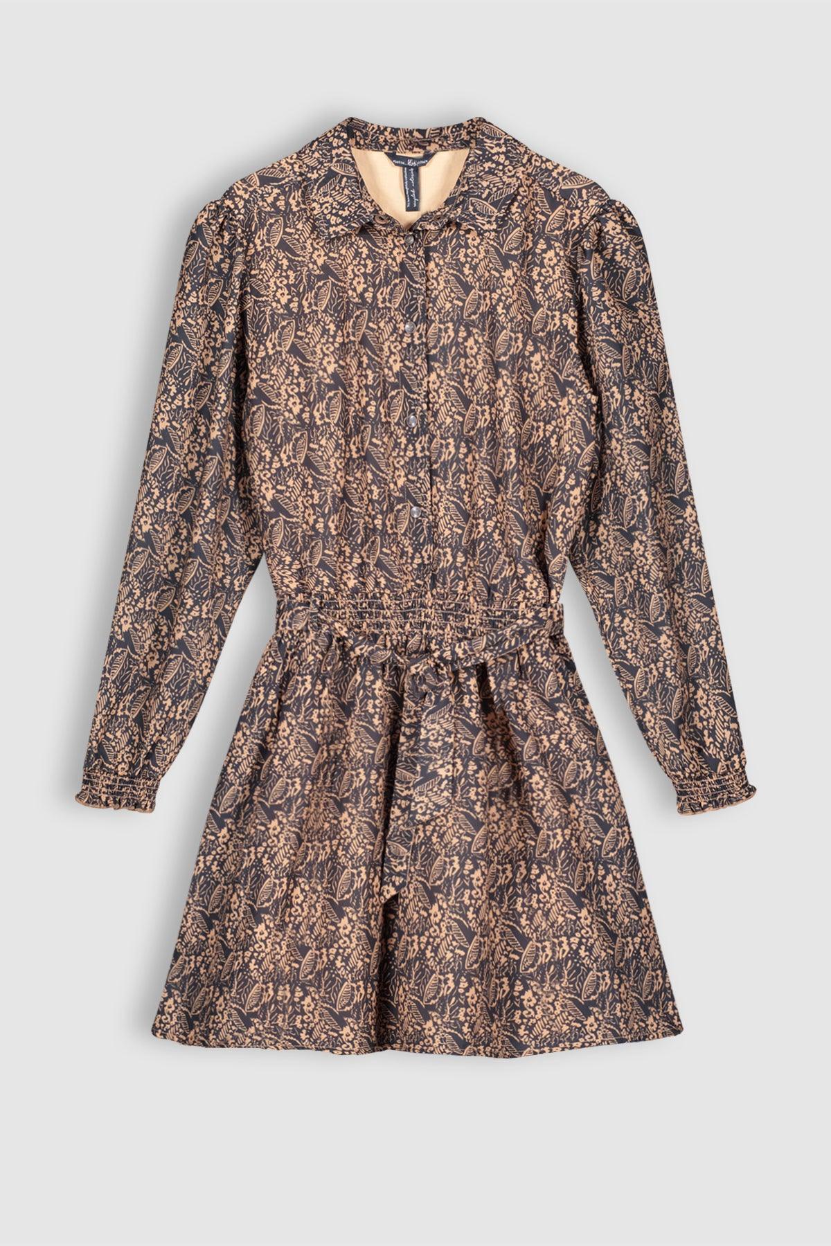 Maja Geprinte Blouse Jurk - NoNo Kidswear