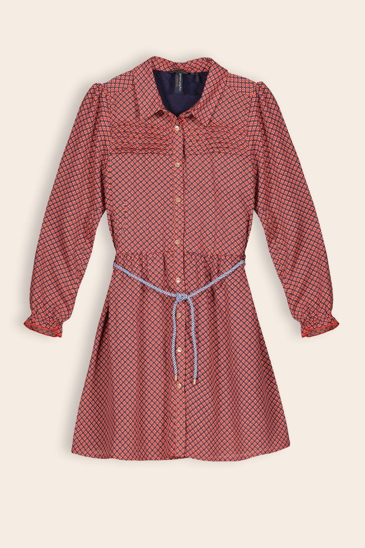 Mikky Jurk met Overhemd Kraag - NoNo Kidswear