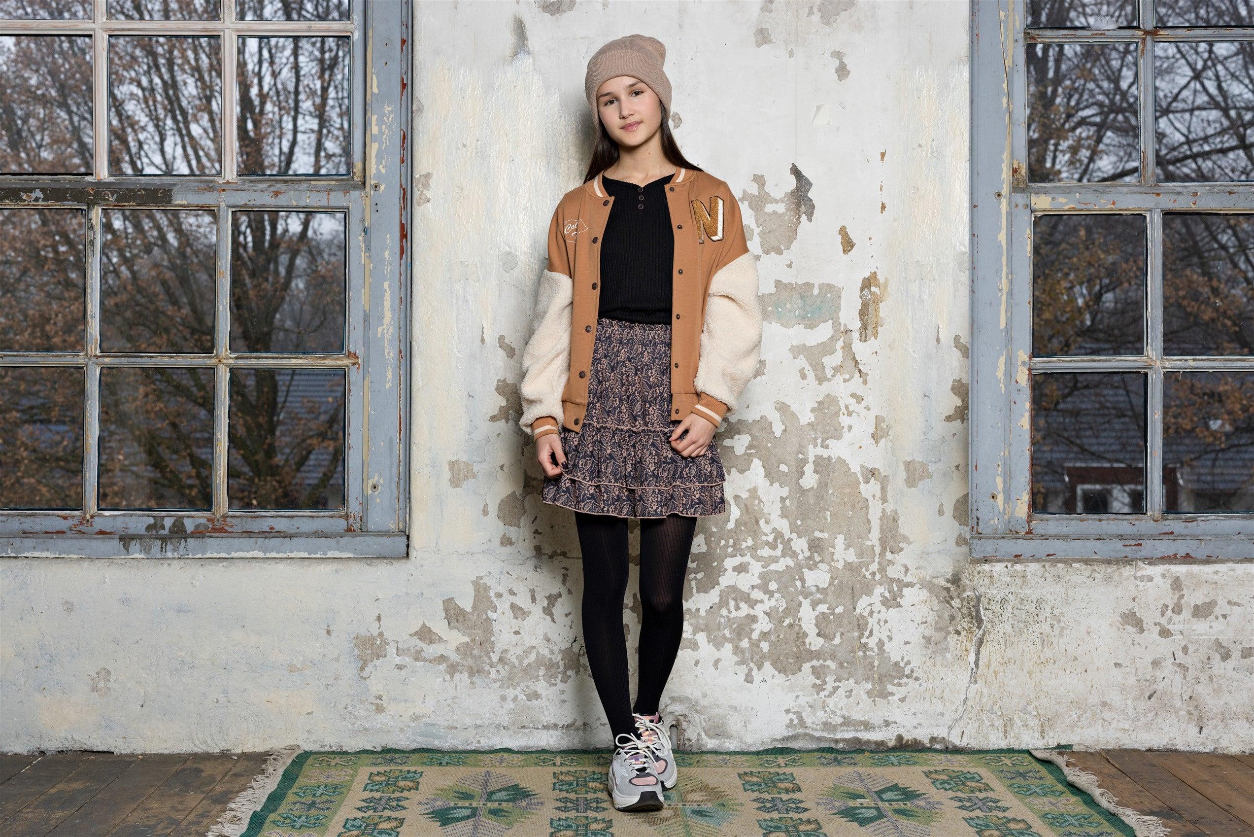 Najak Geprinte Korte Rok - NoNo Kidswear