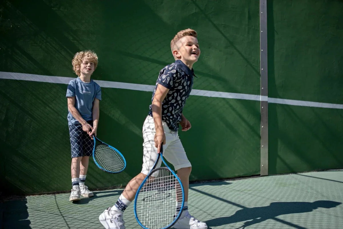 NEILY GARÇON AOP tennis polo - Le Chic Fashion