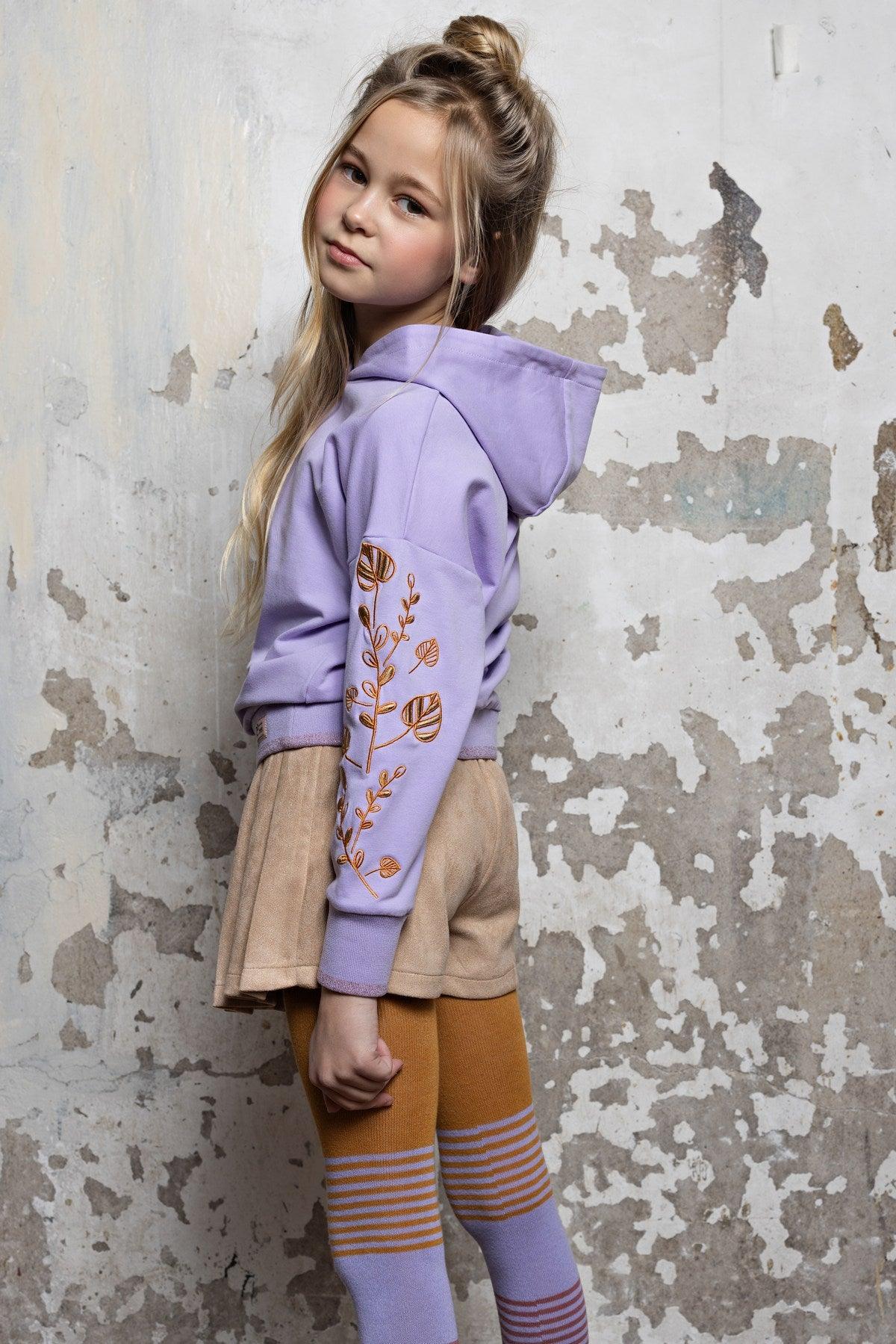 Nella Suede Geplooide Broekrok met Riem - NoNo Kidswear