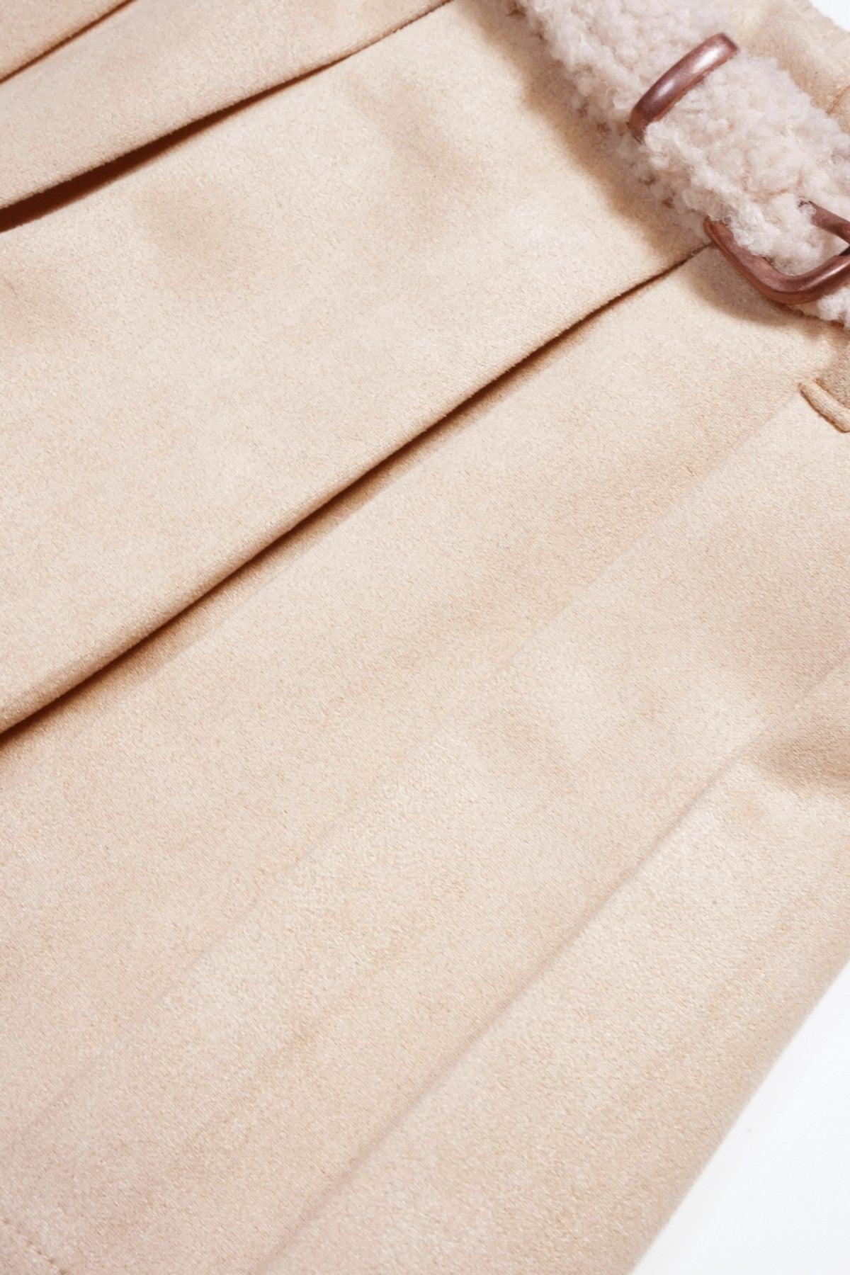 Nella Suede Geplooide Broekrok met Riem - NoNo Kidswear