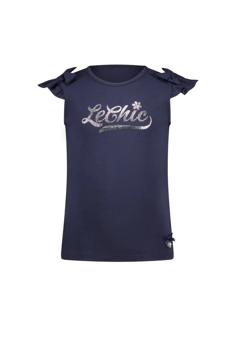 NEM shoulderbow & logo T-shirt - Le Chic Fashion