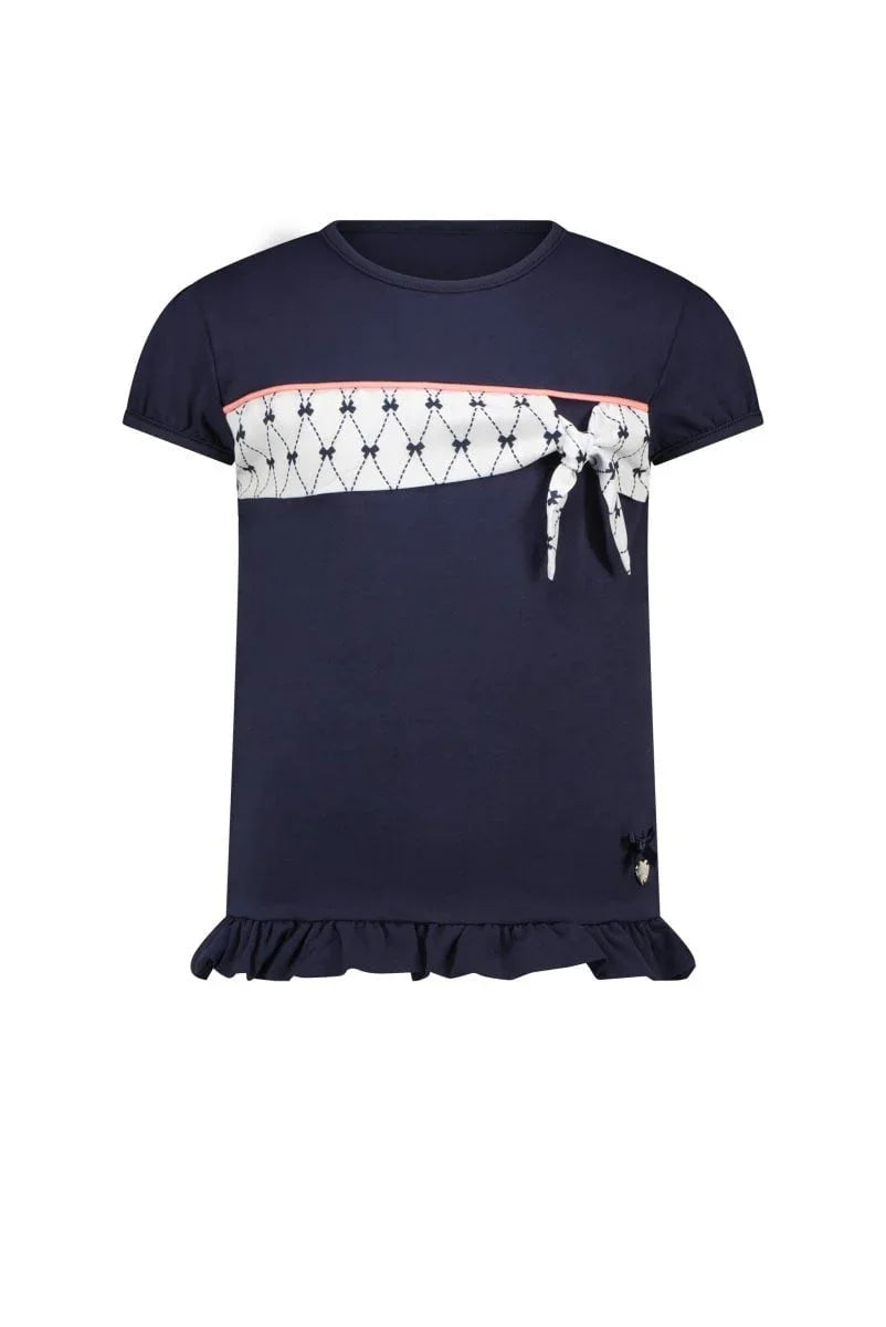 NOMSA AOP-bow at chest T-shirt - Le Chic Fashion