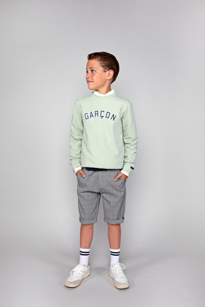 GARÇON puff print sweater - Le Chic Fashion