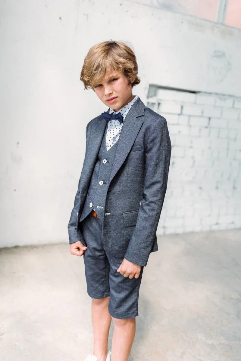 Oscar overhemd wit/blauw -Blouses - Red+Blu