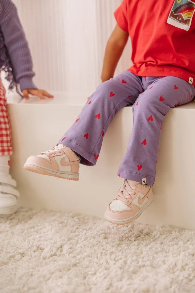 Puk flared pants purple - The New Chapter Store