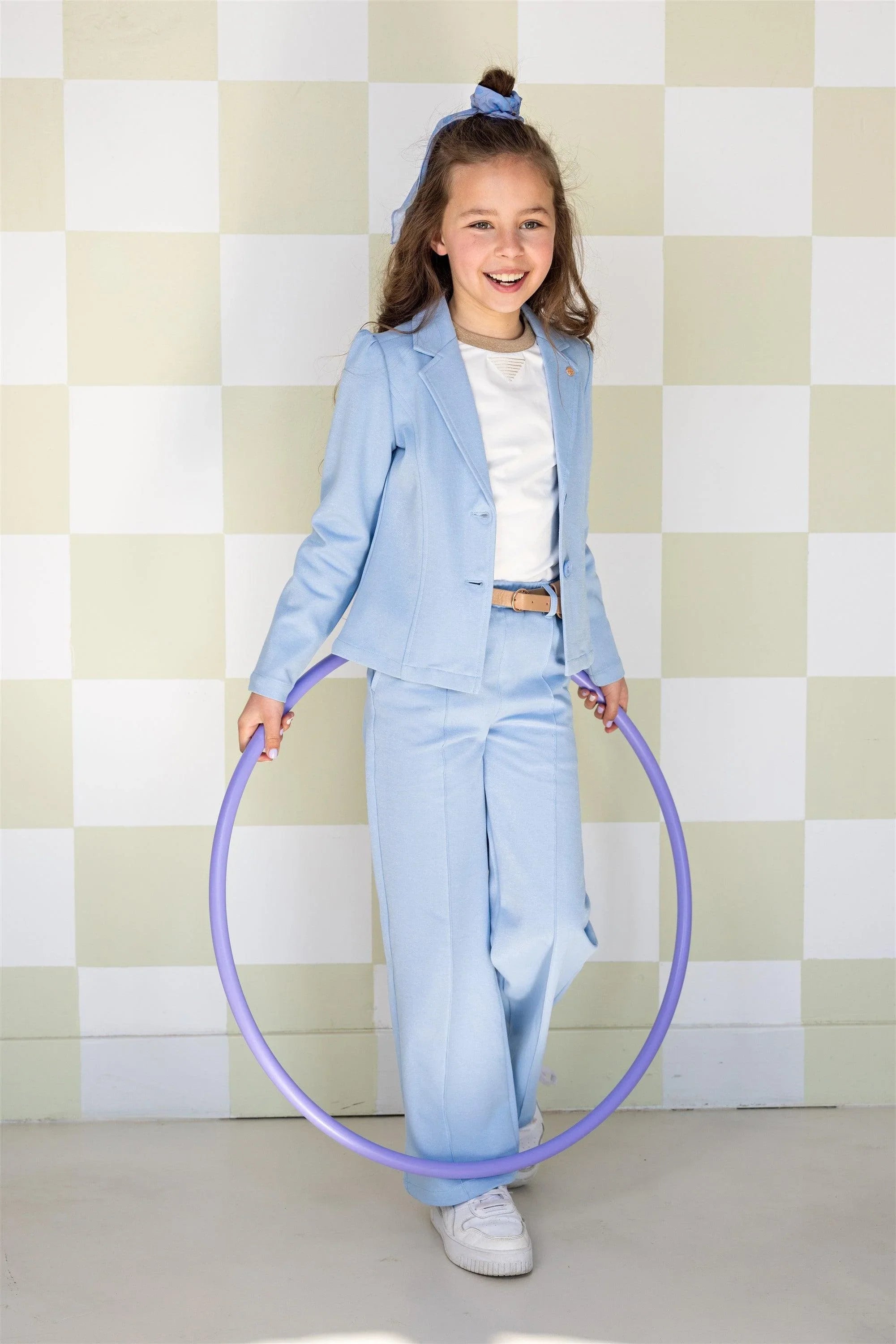 Sayla Wijde Broek met Glansdraad - NoNo Kidswear