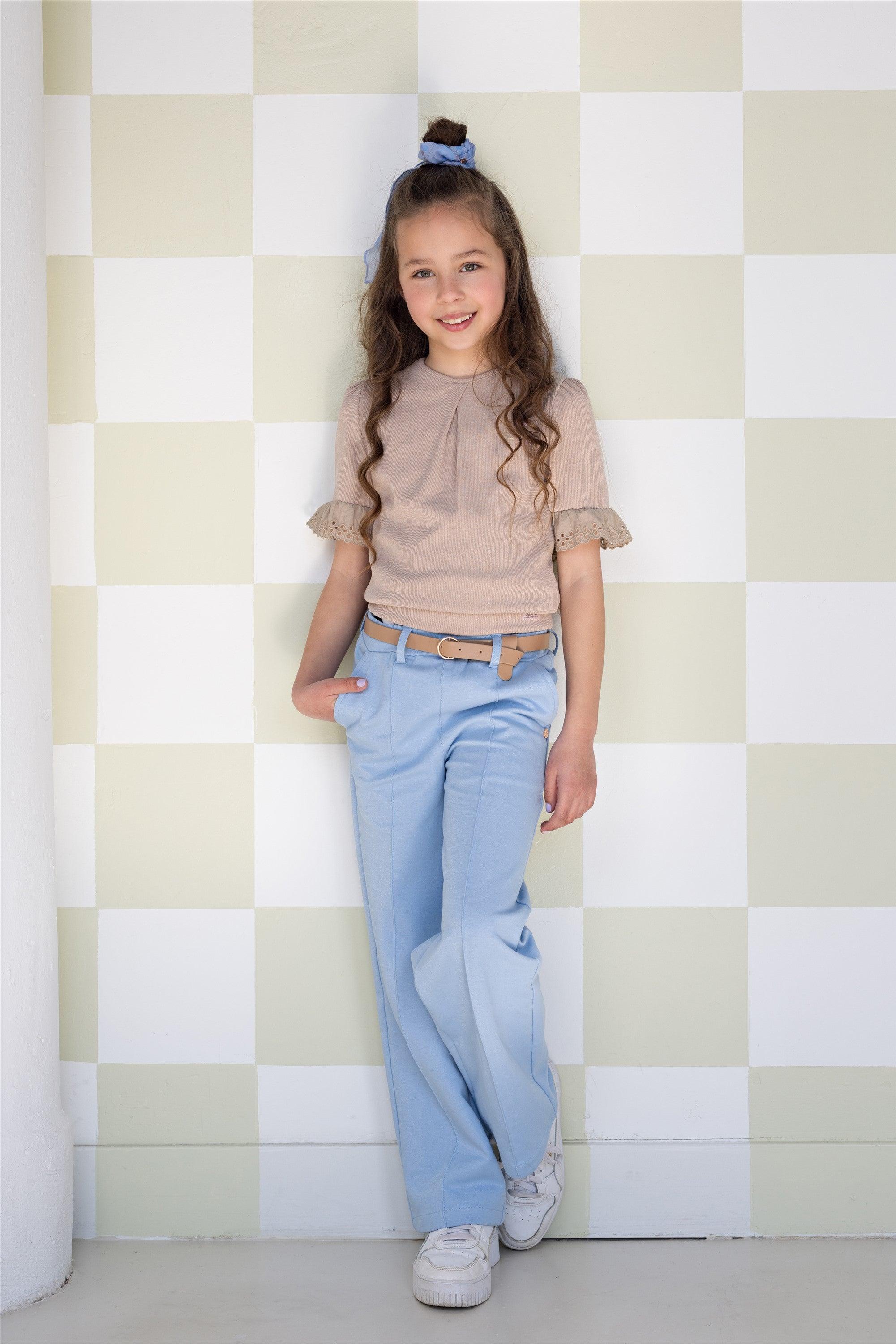 Sayla Wijde Broek met Glansdraad - NoNo Kidswear
