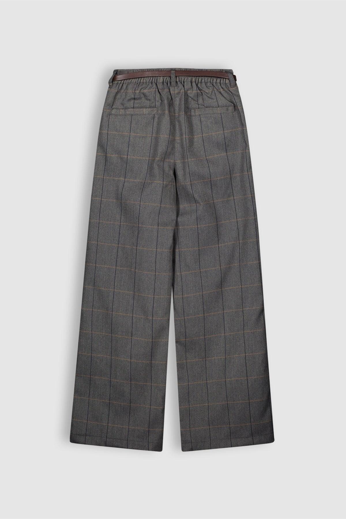 Sayla Wijde Pijp Geruite Broek - NoNo Kidswear