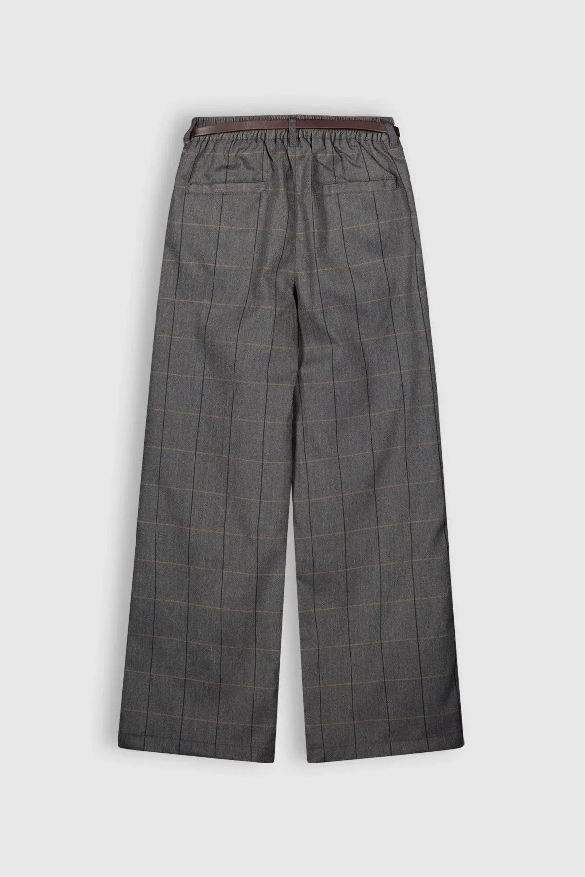 Sayla Wijde Pijp Geruite Broek - NoNo Kidswear